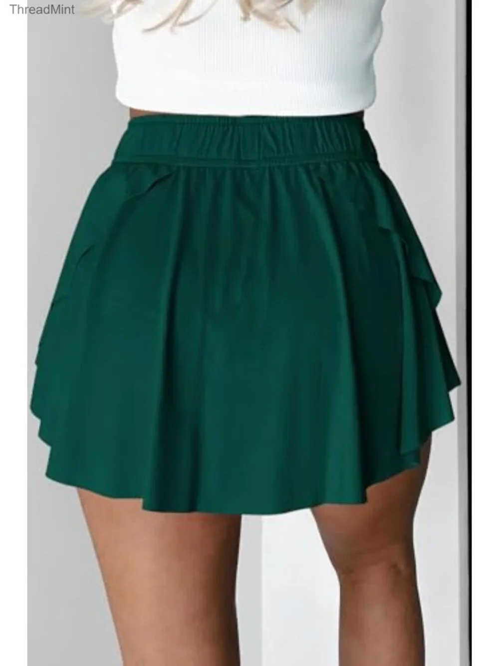 Women's Athletic Skort High Waisted Tennis Skirt with Inner Shorts Quick Dry